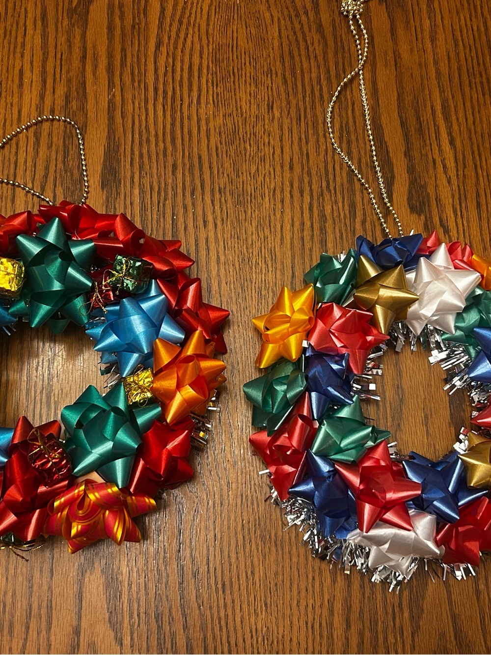 Handmade bow wreaths